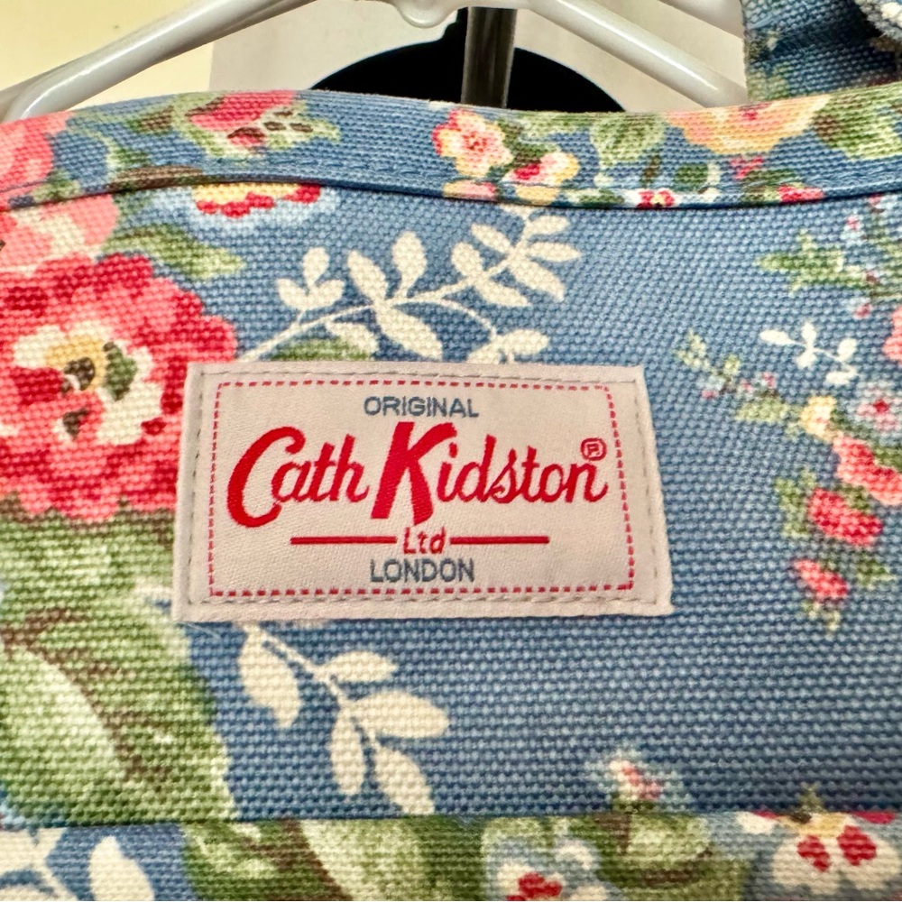 Cath Kidston Floral Blue Canvas Denim XL Tote Bag - Picture 2 of 3